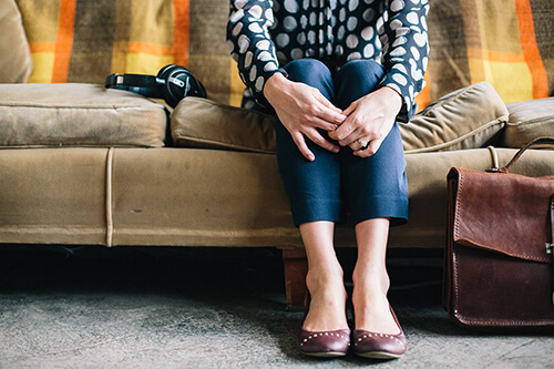 person sitting on a couch